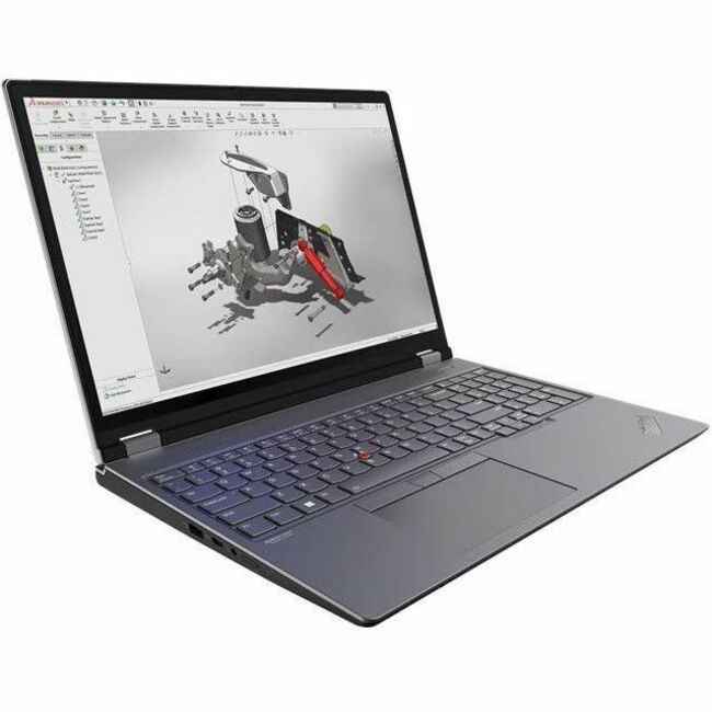 Lenovo ThinkPad P16 Gen 2 21FA0032US 16" Mobile Workstation - WQXGA - 165 Hz - Intel Core i7 13th Gen i7-13700HX - 16 GB - 512 GB SSD - English Keyboard - Villi Black, Storm Gray