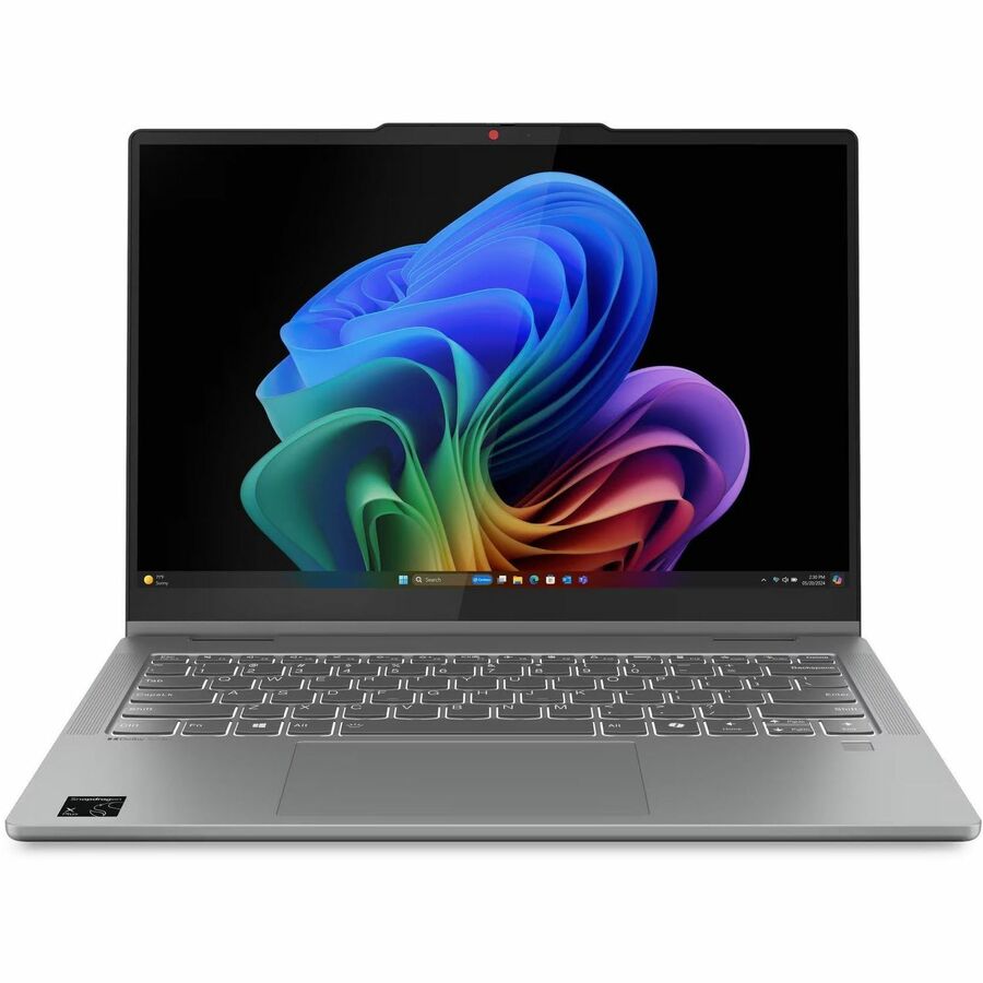 Lenovo IdeaPad 5 14Q8X9 83GH0000US 14" Touchscreen 2 in 1 Notebook - WUXGA - Qualcomm Snapdragon X Plus X1P-42-100 - 16 GB - 1 TB SSD - Luna Gray