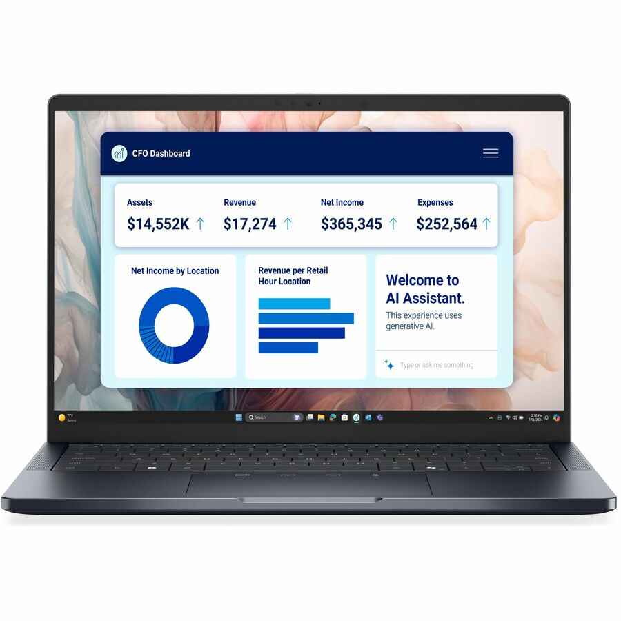 Dell Pro 14 Premium PA14250 14" Copilot+ PC Notebook - Full HD Plus - Intel Core Ultra 7 268V - vPro - Intel Evo - 32 GB - 512 GB SSD - (US) Keyboard