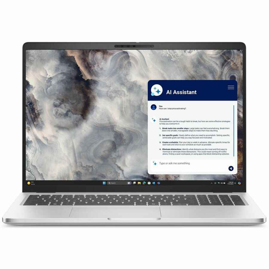 Dell Pro 16 Plus PB16250 16" Copilot+ PC Notebook - Full HD Plus - 60 Hz - Intel Core Ultra 7 266V - vPro Technology - 16 GB - 512 GB SSD - English (US) Keyboard - Silver