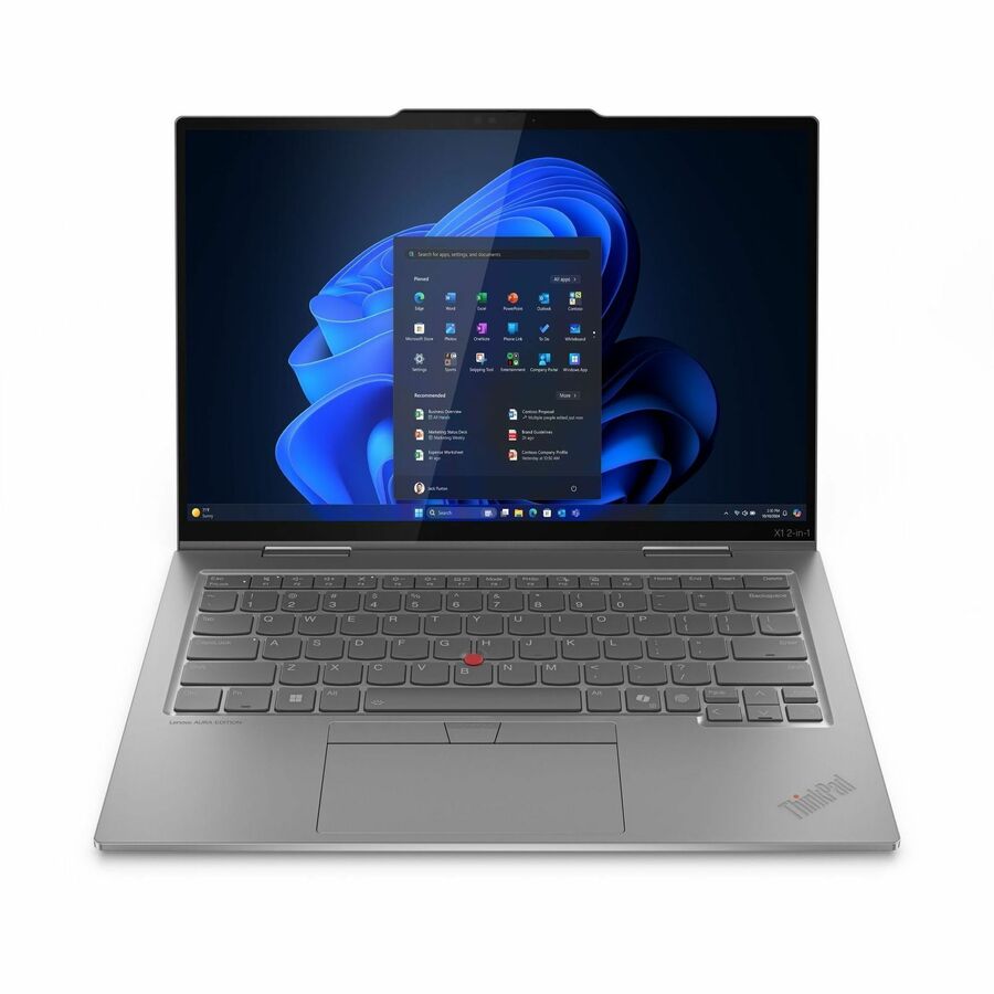 Lenovo Thinkpad X1 Gen 10 21NU0035US 14" Touchscreen Convertible Copilot+ PC 2 in 1 Notebook - WUXGA - Intel Core Ultra 7 258V - Intel Evo Platform - 32 GB - 512 GB SSD - English Keyboard - Gray