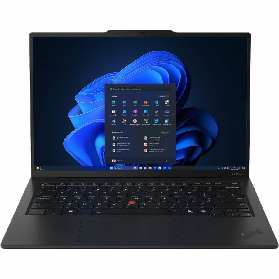 Lenovo ThinkPad X1 Carbon Gen 13 21NS005UUS 14" Touchscreen Copilot+ PC Notebook - WUXGA - Intel Core Ultra 7 268V - vPro Technology - Intel Evo Platform - 32 GB - 512 GB SSD - English Keyboard - Black Paint