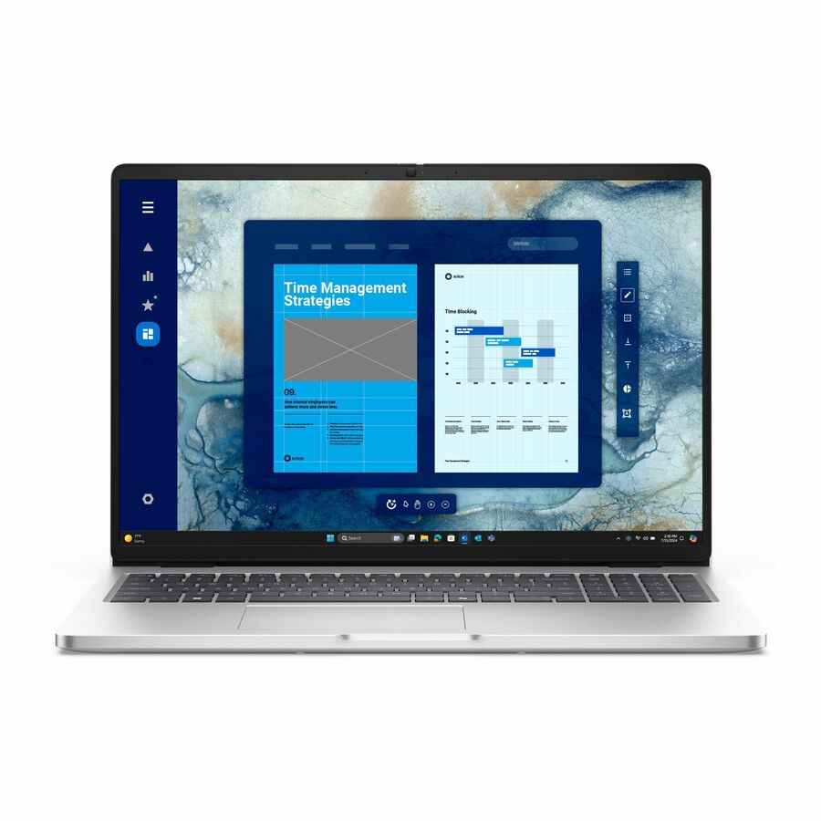 Dell Pro 16 PC16250 16" Notebook - Full HD Plus - 60 Hz - Intel Core Ultra 5 235U - vPro Technology - 16 GB - 512 GB SSD - English (US) Keyboard - Platinum Silver