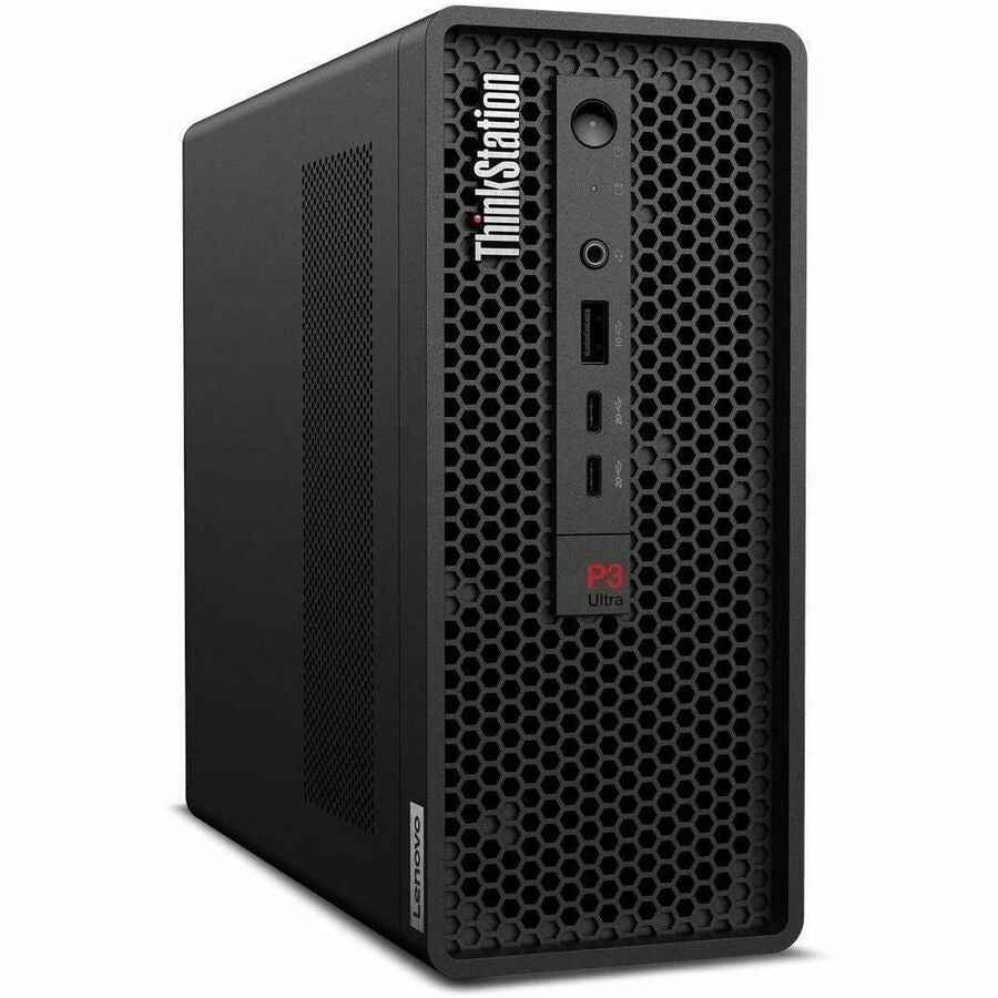 Lenovo ThinkStation P3 Ultra Gen 2 30J50031US Workstation - 1 x Intel Core Ultra 9 2nd Gen 285 - vPro Technology - 32 GB - 1 TB SSD - Small Form Factor - Black