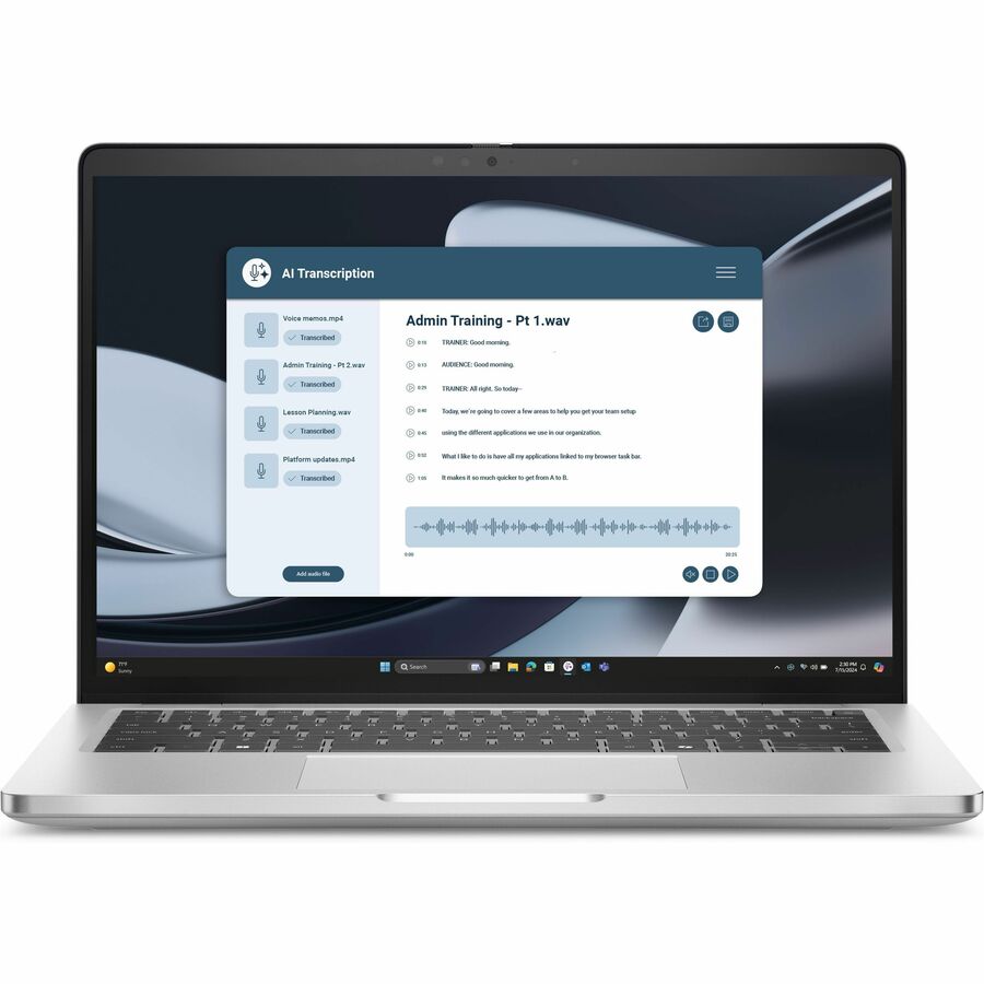 Dell Pro 14 Plus PB14255 14" Clamshell Copilot+ PC Notebook - Full HD Plus - 60 Hz - AMD Ryzen 7 PRO 250 - 16 GB - 512 GB SSD - English (US) Keyboard - Magnetite