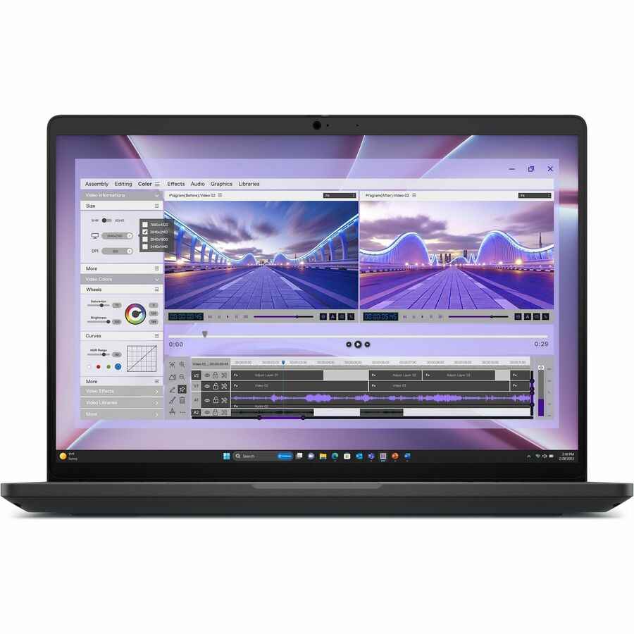Dell Pro Max MC16250 16" Copilot+ PC Mobile Workstation - Full HD Plus - 60 Hz - Intel Core Ultra 7 255H - 16 GB - 512 GB SSD - English (US) Keyboard