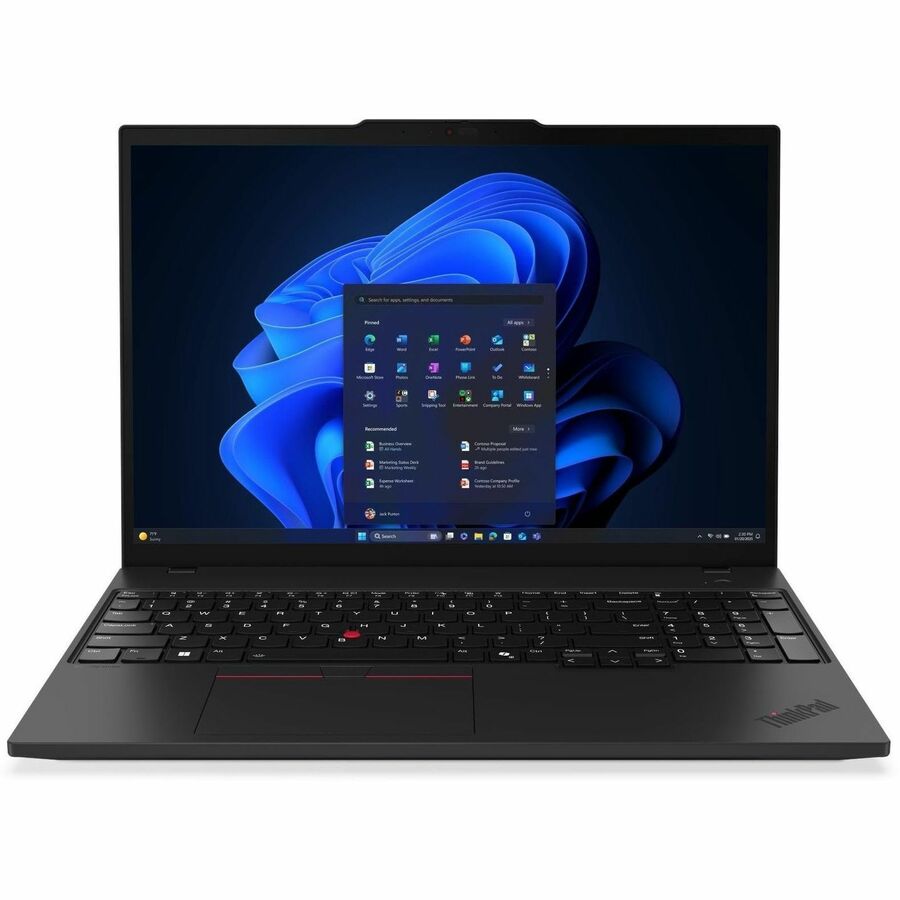 Lenovo ThinkPad T16 Gen 4 21QN0046US 16" Touchscreen Copilot+ PC Notebook - WUXGA - AMD Ryzen AI 7 PRO 350 - 32 GB - 512 GB SSD - English Keyboard - Black