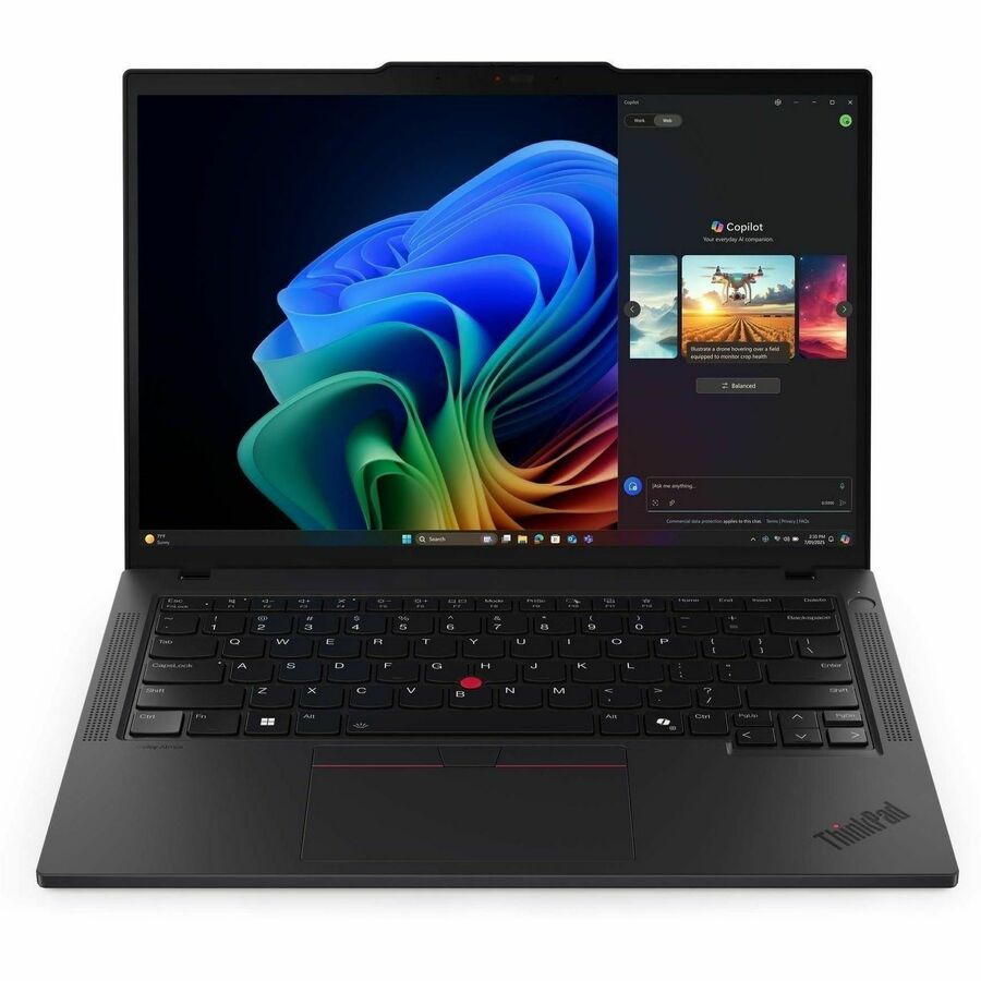 Lenovo ThinkPad T14 Gen 6 21QJ00CTUS 14" Touchscreen Copilot+ PC Notebook - WUXGA - AMD Ryzen AI 7 PRO 350 - 32 GB - 512 GB SSD - English Keyboard - Black