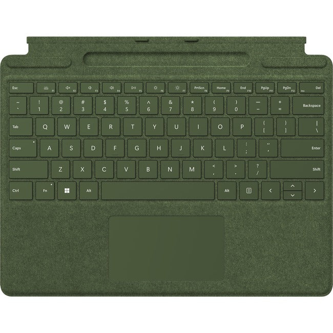 Microsoft Signature Keyboard/Cover Case Surface Pro 8, Surface Pro 9, Surface Pro X Tablet, Stylus - Forest Green