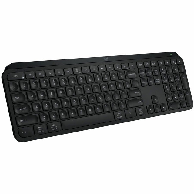 Logitech MX Keys S Wireless Keyboard, Low Profile, Fluid Precise Quiet Typing, USB C Rechargeable, Black