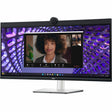 Dell P3424WEB 34" Class Webcam UW-QHD Curved Screen LED Monitor - 21:9 - Black, Silver