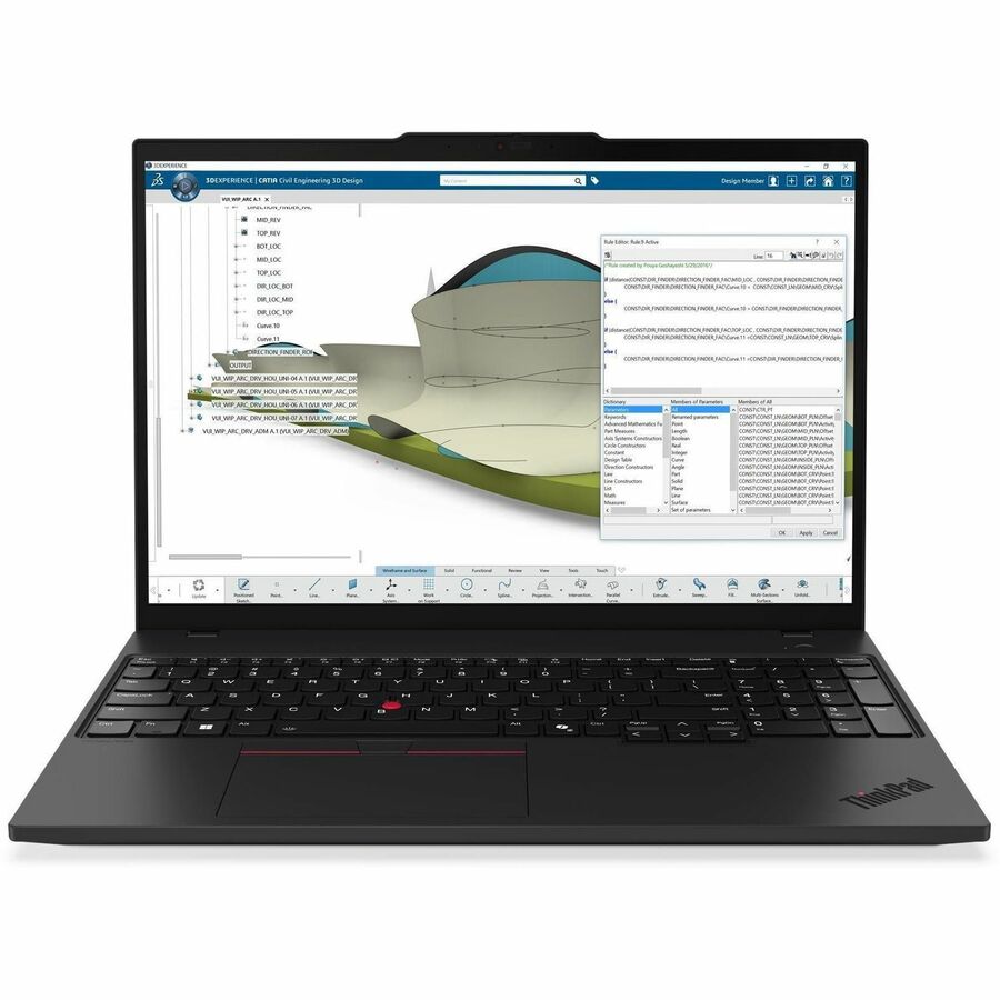 Lenovo ThinkPad P16s Gen 4 21QR001DUS 16" Touchscreen Copilot+ PC Notebook - WQUXGA - AMD Ryzen AI 7 PRO 350 - 64 GB - 1 TB SSD - English Keyboard - Black