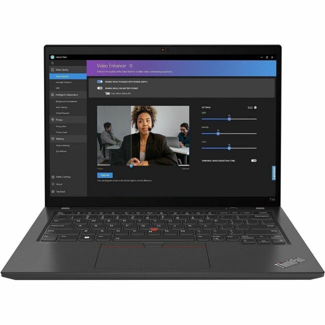 Lenovo ThinkPad T14 Gen 4 21K30005US 14" Touchscreen Notebook - WUXGA - 1920 x 1200 - AMD Ryzen 5 PRO 7540U Hexa-core (6 Core) 3.20 GHz - 16 GB Total RAM - 16 GB On-board Memory - 512 GB SSD - Thunder Black