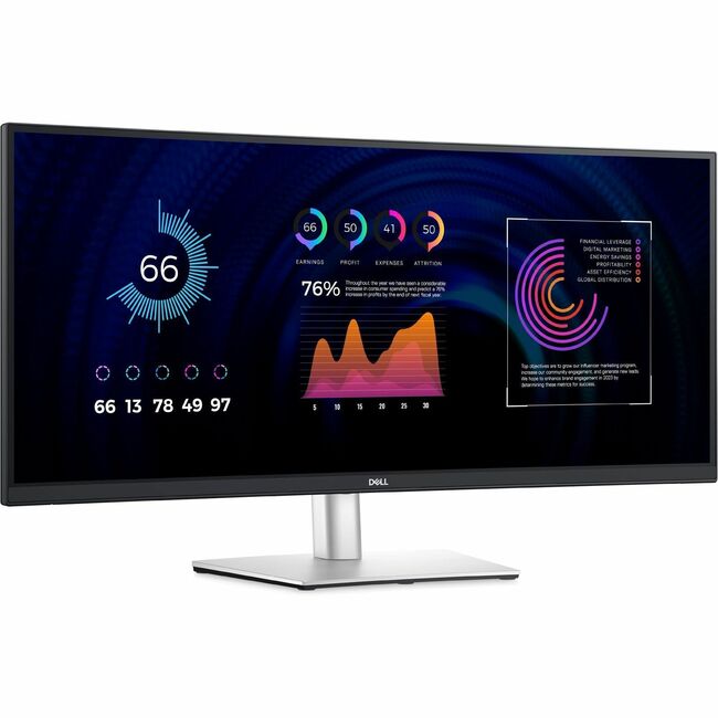 Dell P3424WE 34" Class UW-QHD Curved Screen LED Monitor - 21:9